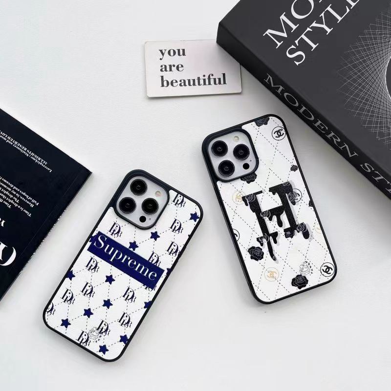Chanel CoveriPhone13/14/15 Pro Max Wallet Flip CaseFashion Brand Full 