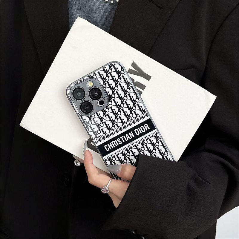 dior iPhone 16e 15 Pro max 14 13 Case Back Cover coque 