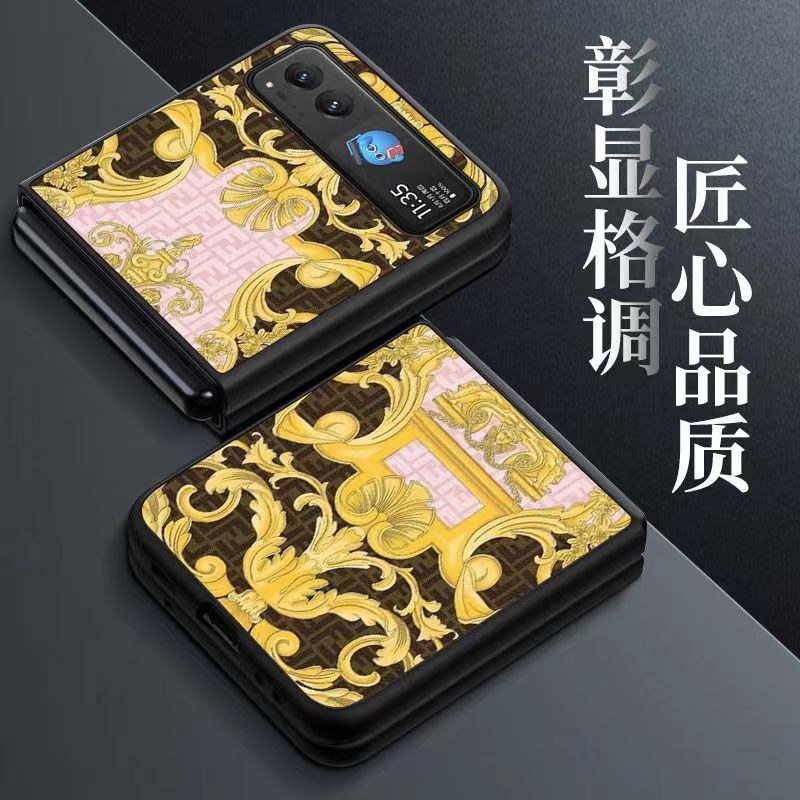 Fendi Phone case Shell for samsung z flip 5 4 fold4 3