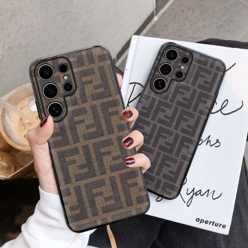 Fendi Samsung GalaxyS24Ultra  S23 Ultra iphone 14 15 caseLuxury Case Back Cover 