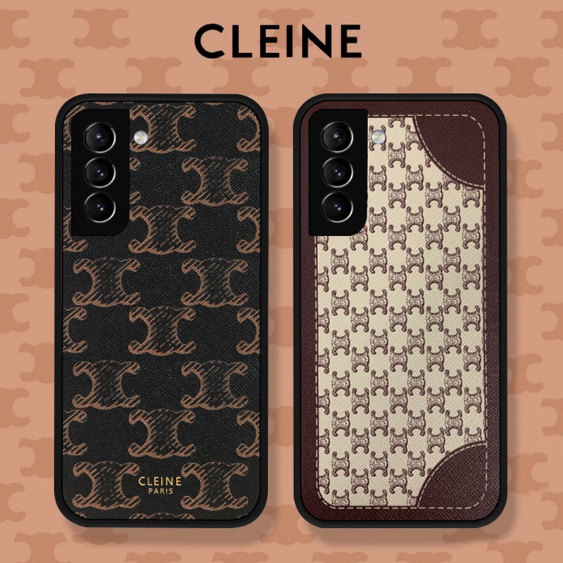 Celine luxury monogram cute print case For galaxy s23+ plus ultra iphone 14 Pro Max cover