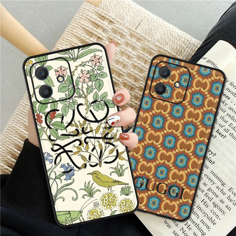 Gucci Loewe luxury monogram cute flower bird case For iphone 14 Pro Max Plus galaxy a54 5g s23+plus ultra xperia 1 10 v ace iv cover 