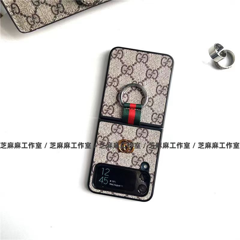 Gucci Galaxy Z Filp 4 5G 3 Case Samsung luxury monogram rope hangstylish stylish cover