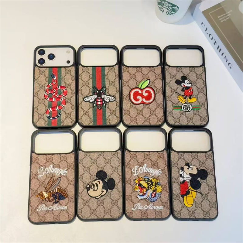Gucci original luxury fake case iphone16 pro max 17 pro cover
