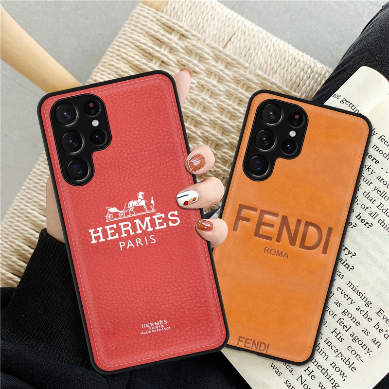 hermes fendi iphone 14 pro max 14 plus case brand galaxy s22 a23 5G luxury copy cover 