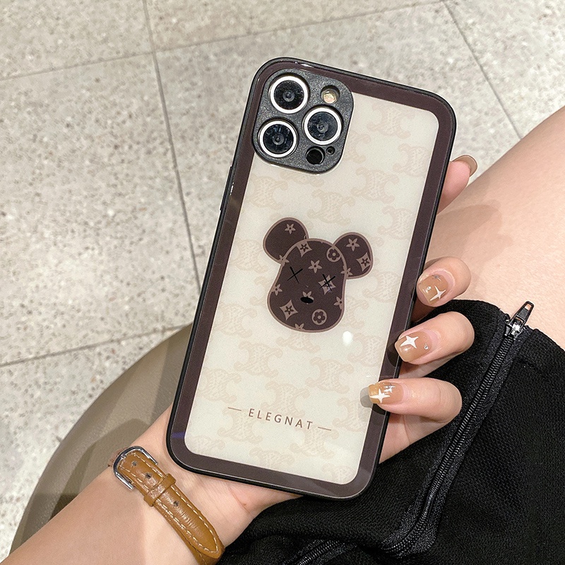 Kaws LV Celine iphone 14 Pro Max 14 plus case monogram brand cover