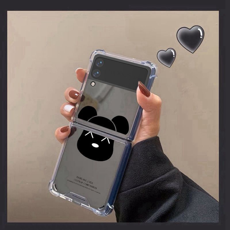 KAWS clear bear Samsung Galaxy Z Fold 4 3 2 Case shookproof high protection brand