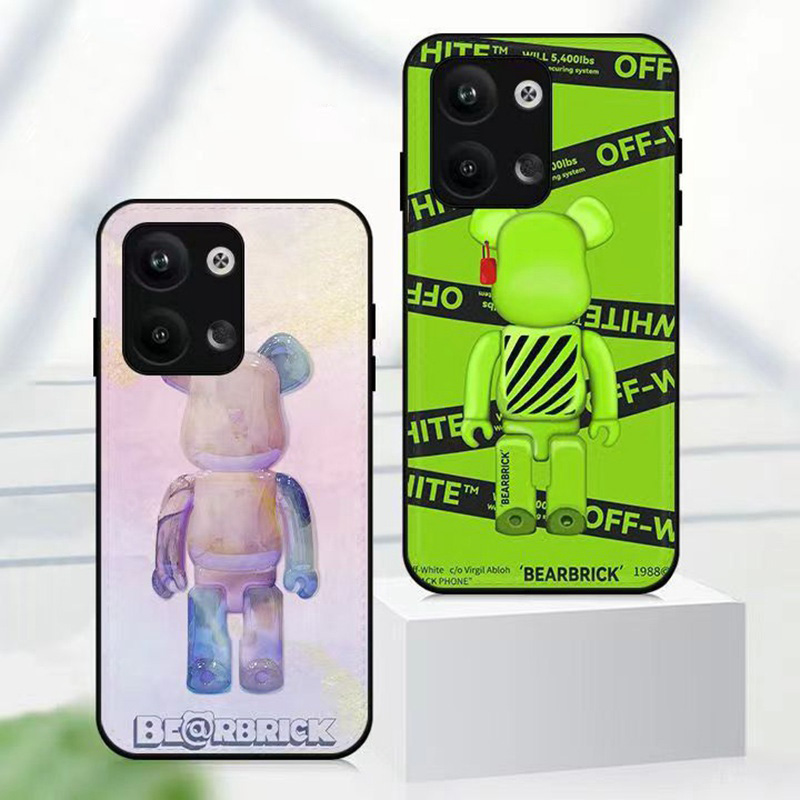 Off-White Kaws Bearbrick luxury monogram cute bear print brand case For iphone 14 Pro Max Plus galaxy a54 5g s23 + plus ultra xperia 5 1 10 v ace iv cover