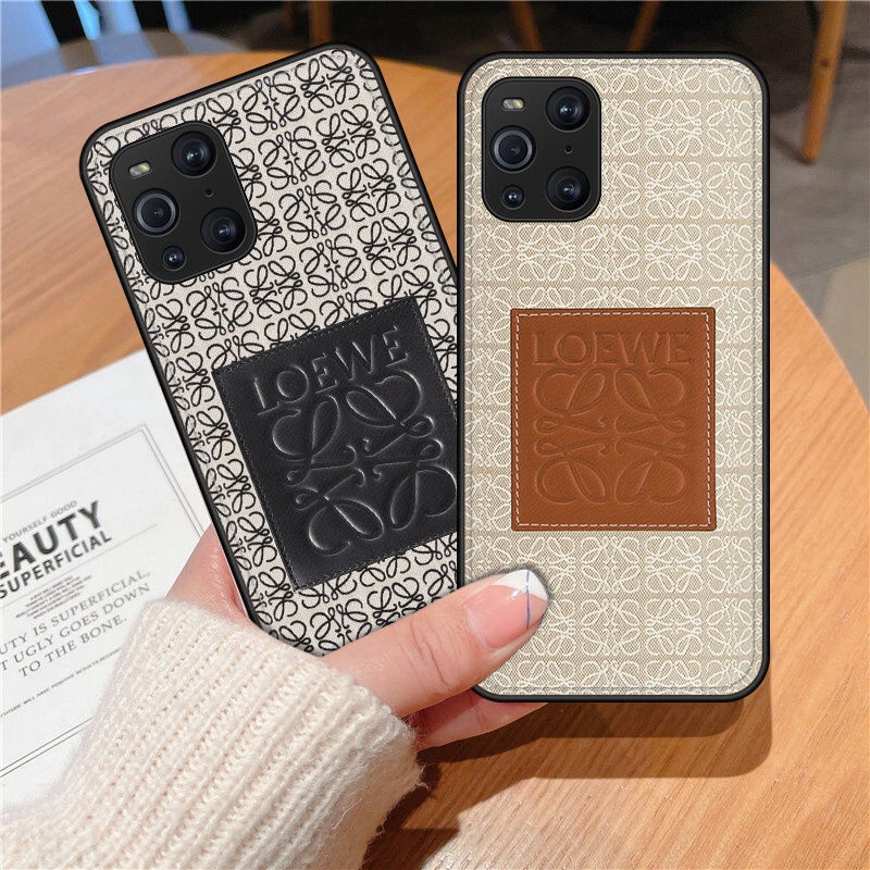 Loewe iPhone 14 pro max Case leather galaxy s23 ultra Cover pair Luxury designer case Cover shell for Women Girls man