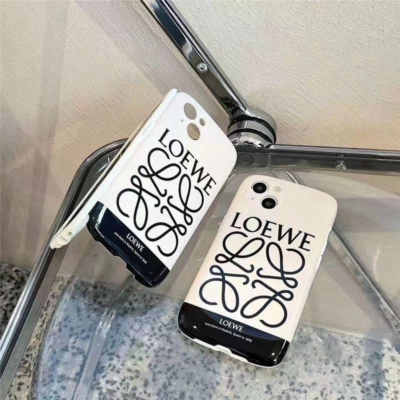 Loewe iPhone 14 pro max plus case mirrow 3D make up monogram luxury designer cover shell