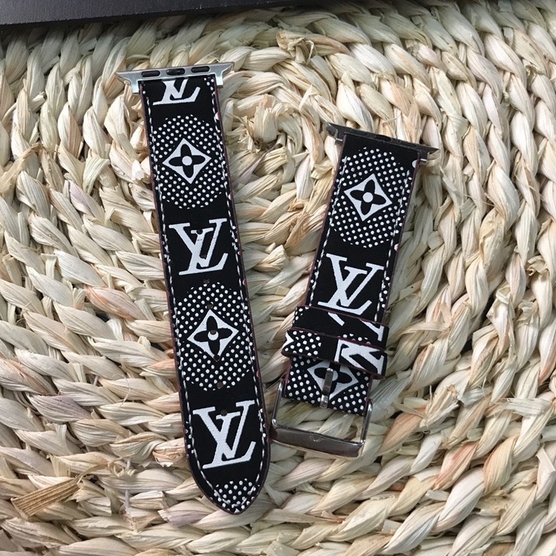 lv apple watch 8/se2/ultra band luxury logo Louis Vuitton leather wrist strap