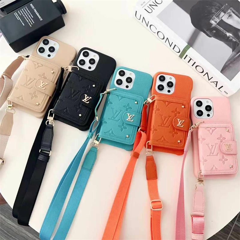 Louis Vuitton iPhone13/14/15 16 Pro Max Wallet Flip Case