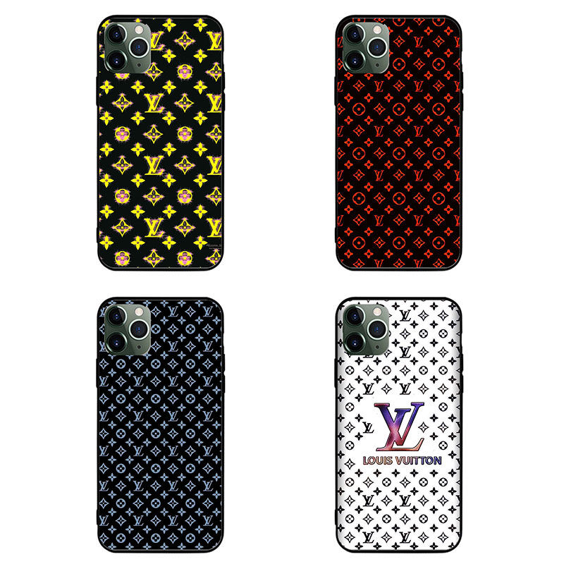 LV Fashion Brand iphone 15 16 pro max Full Cover housse 