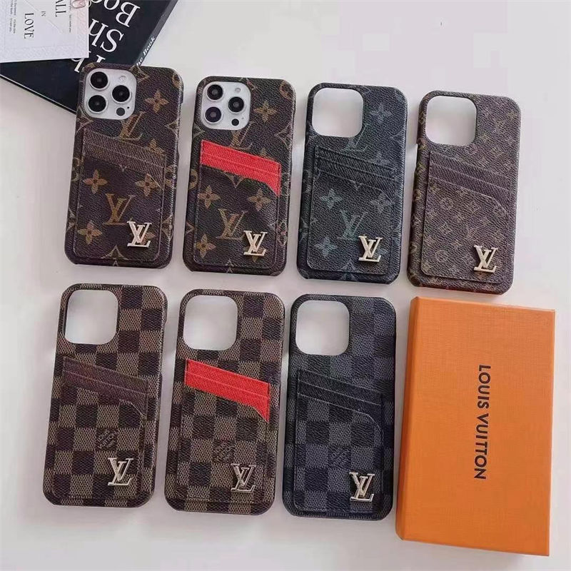 Louis Vuitton iPhone13/14/15 16 Pro Max Wallet Flip Case