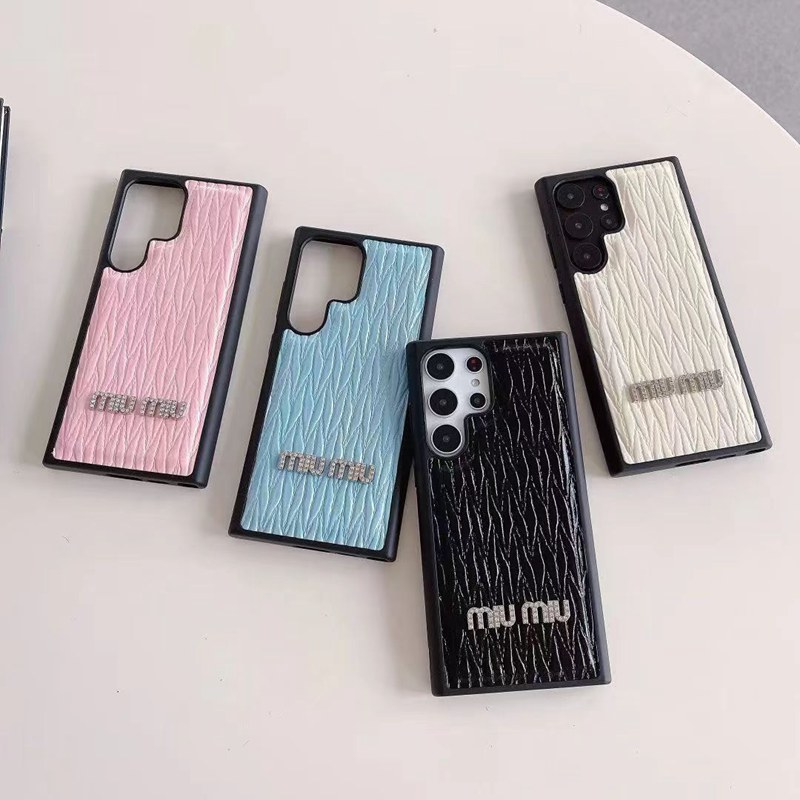 MiuMiu Samsung Galaxy S23 Ultra iphone 14 15 case