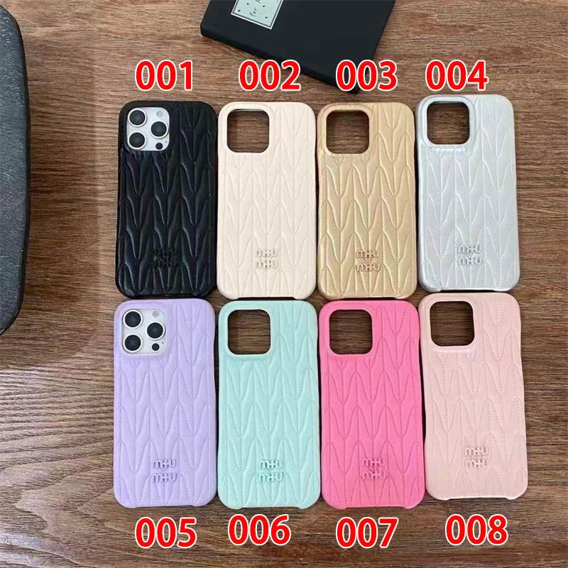 MiuMiu Luxury designer iPhone 16e/15 16 Pro Max Wallet Flip Case