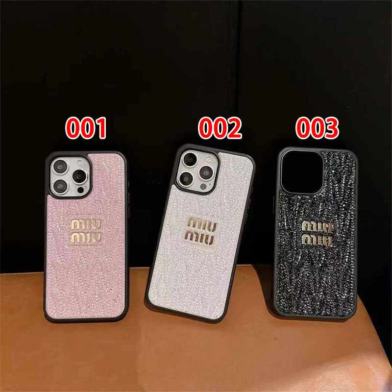 MiuMiu iPhone 16e/13/14/15 16 Pro Max Wallet Flip Case