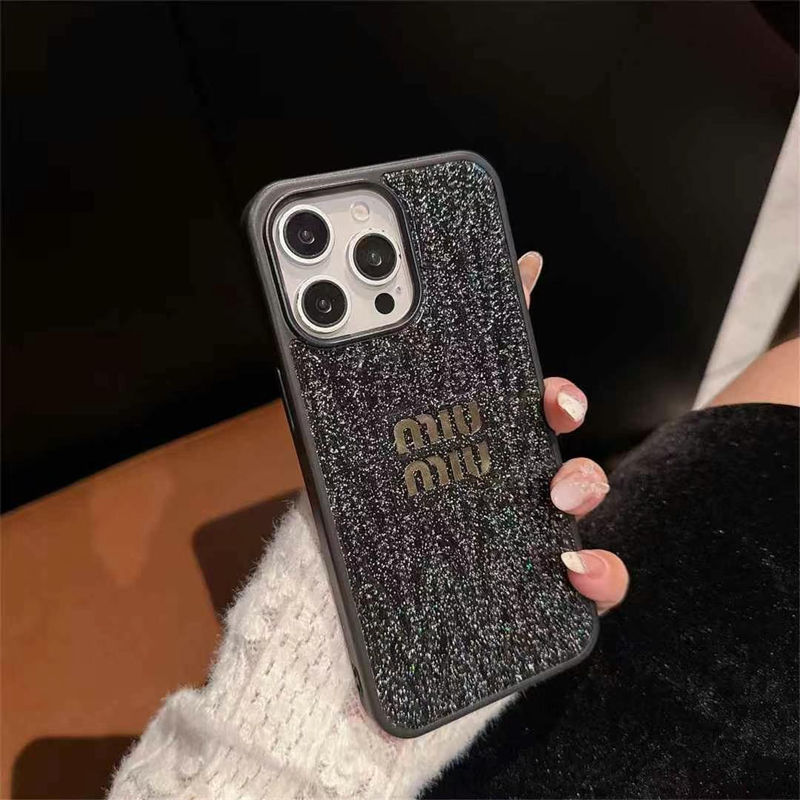 MiuMiu iPhone 16e 15 Pro max 14 13 Case Back