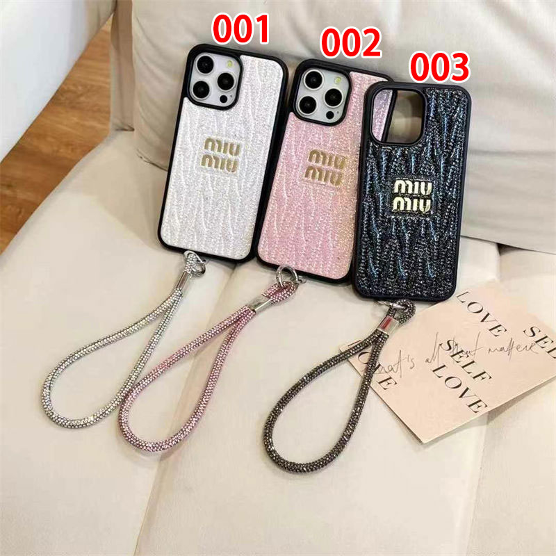 MiuMiu Luxury iPhone 16e 15 Pro max 14 13 Case Back
