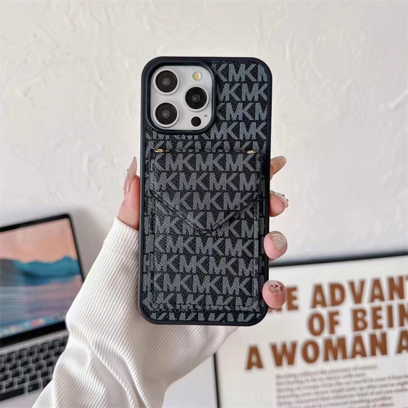 MK iPhone13/14/15 16 Pro Max Wallet Flip Case 
