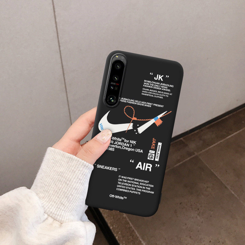 nike jordan off white iphone14pro max plus case luxury galaxy a23 5g logo xperia 5iv cover