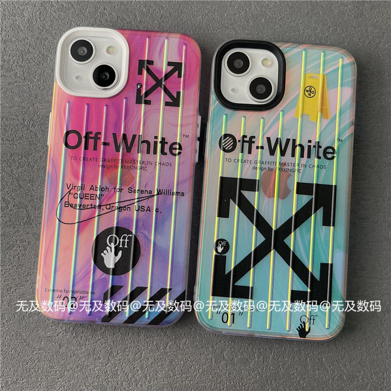 Off-White Nike iphone 14 14 pro max 14 plus case luxury 13 12 pro max monogram shine suitcase