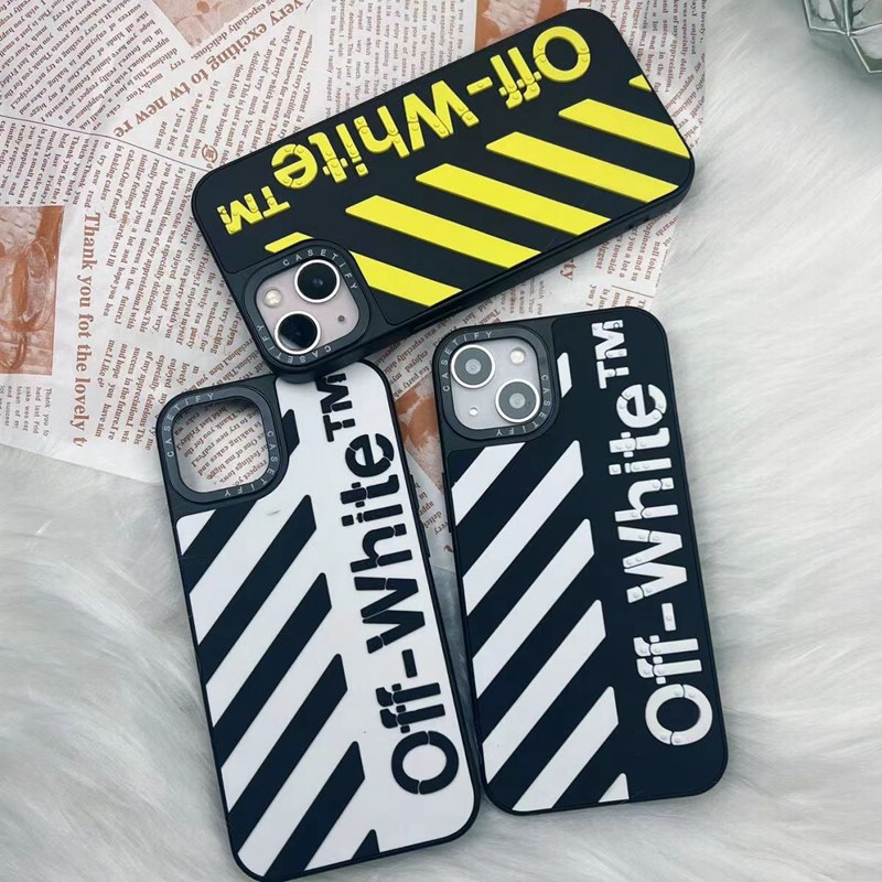 off-White iphone15pro max plus ultra case luxury silicon tpu logo style cover for women ladies men