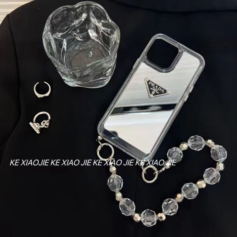 Prada iPhone13/14/15 Pro Max Wallet Flip Case