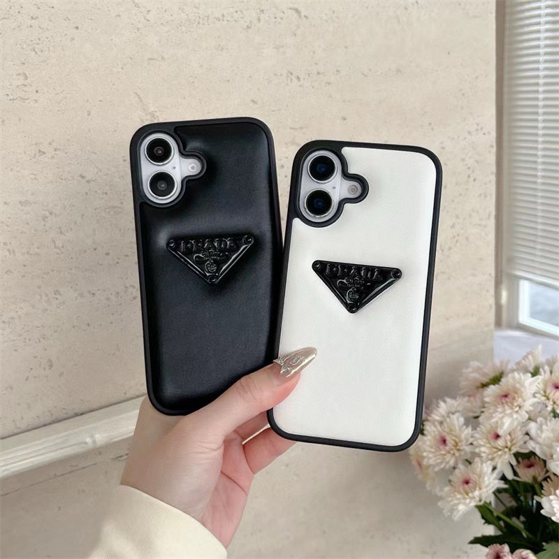Prada original luxury fake case iphone16 pro max 14 15
