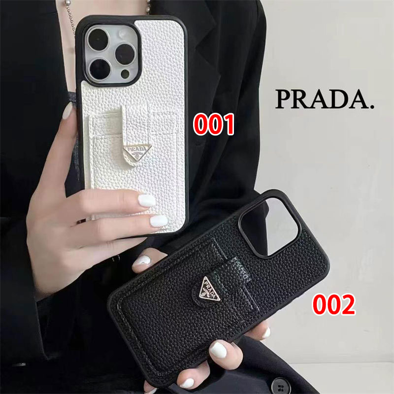 Prada Luxury iPhone 16e 15 Pro max 14 13 Case Back Cover