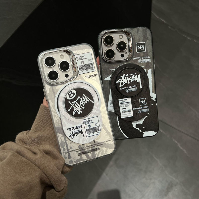 Stussy iPhone 16e/13/14/15 16 Pro Max Wallet Flip Case