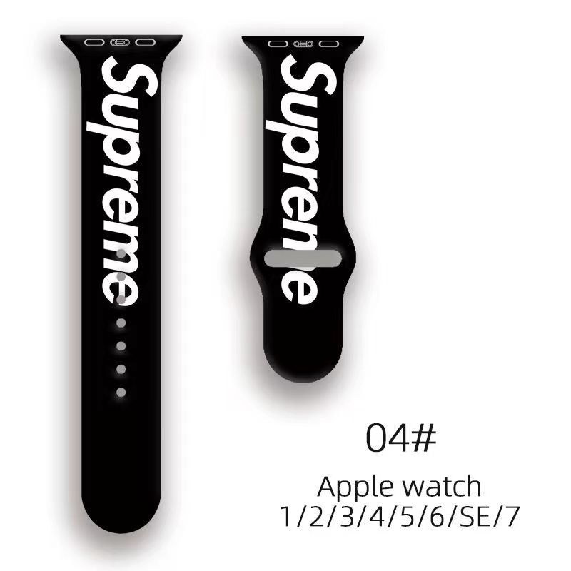 Supreme Leather Apple Watch Band for Series 1/2/3/4/5/6/7/8/UltraCustom
