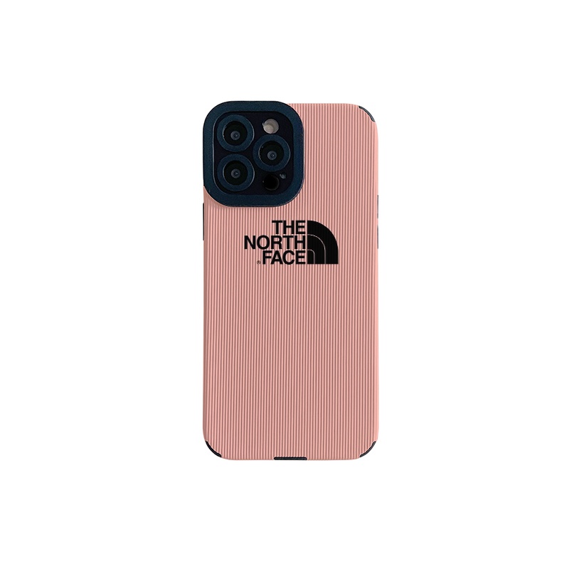 The North Face luxury corduroy iphone 14 Pro Max se3 case pink soft monogram resistant cover