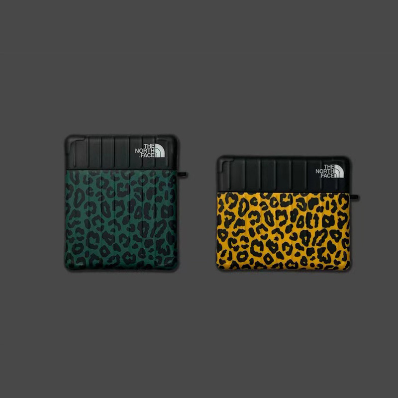 The North Face luxury airpods pro 2 2022 case monogram suitcase leopard print monogram