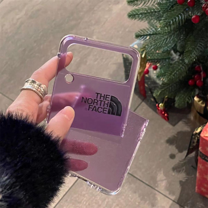 THE NORTH FACE  Custodia Hulle FundaLuxury samsung z flip 5 4 3 fold 4 5 phone case Case Back 