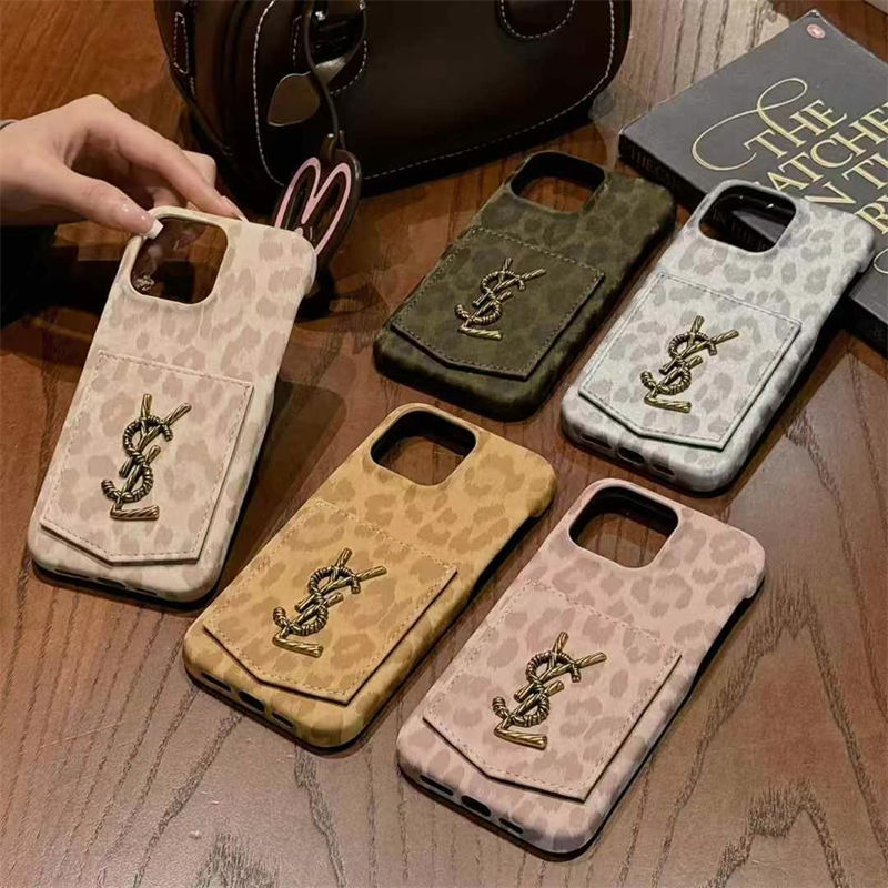 YSL iphone 14 15 16 Custodia Hulle Funda 